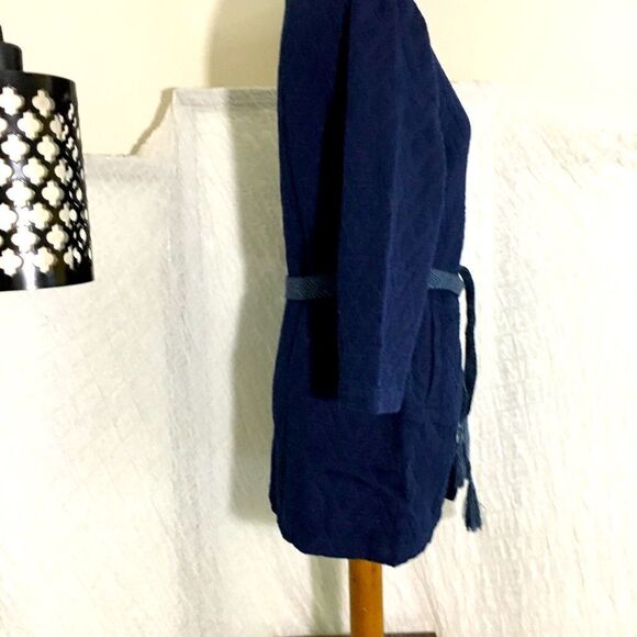 H&M Navy Belted Jacket Size XS - Picture 4 of 10